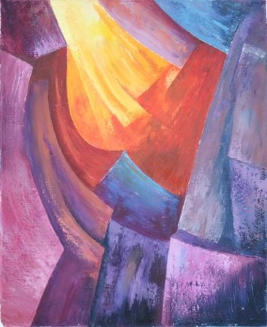 Painting titled "Antelope Canyon 4" by Daniel Lequesne, Original Artwork