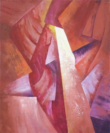 Painting titled "Antelope Canyon 1" by Daniel Lequesne, Original Artwork