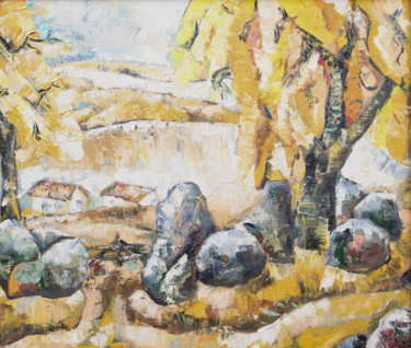 Картина под названием "Autumn in Migia" - Юрий Харченко, Подлинное произведение искусства, Масло