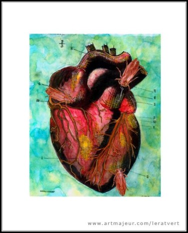 Arts numériques intitulée "Mon coeur" par Sophie Laverre, Œuvre d'art originale