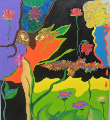 Peinture intitulée "CORUJA" par Le Ribas, Œuvre d'art originale, Acrylique