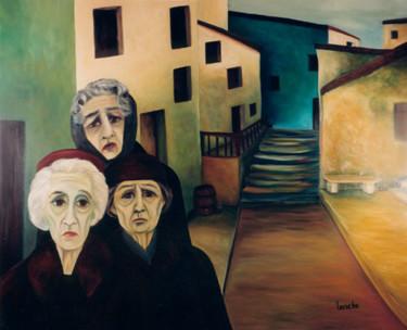 Painting titled "Les veuves" by Leriche, Original Artwork, Other