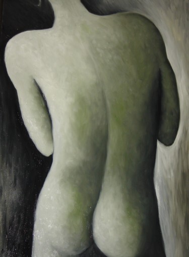 Peinture intitulée "L'homme de pierre I" par Leriche, Œuvre d'art originale, Autre