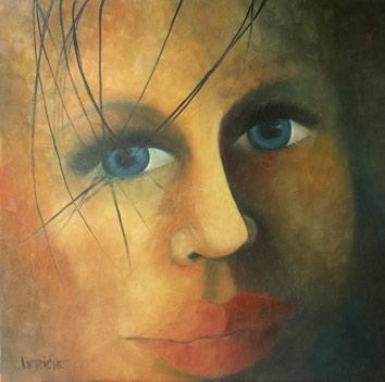 Painting titled "le sourire" by Leriche, Original Artwork, Oil