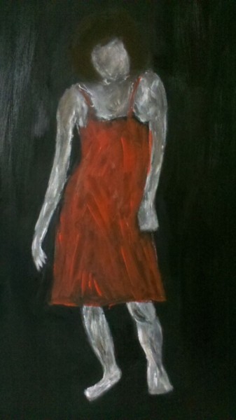 Painting titled "INDIFFERENCE" by Valerie Moroseau, Original Artwork, Oil