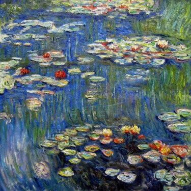 Painting titled "Claude Monet #503 (…" by Lermay Chang, Original Artwork, Oil Mounted on Wood Stretcher frame