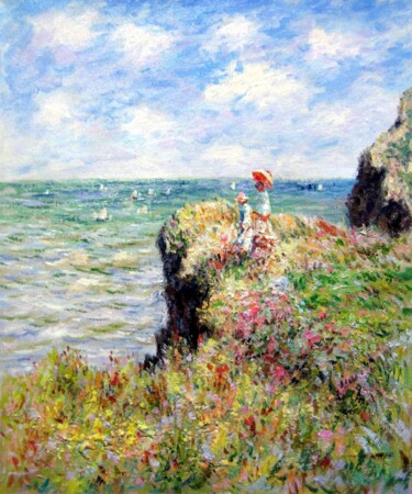 Peinture intitulée "Monet style D002 By…" par Lermay Chang, Œuvre d'art originale, Huile Monté sur Châssis en bois