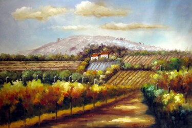 Peinture intitulée "Provence 301" par Lermay Chang, Œuvre d'art originale, Huile Monté sur Châssis en bois