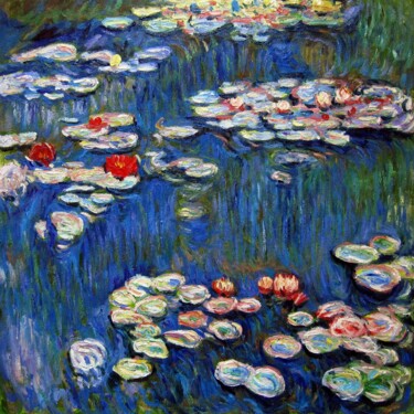 Peinture intitulée "Waterlily #201" par Lermay Chang, Œuvre d'art originale, Huile Monté sur Châssis en bois