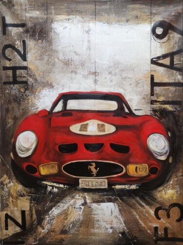 Pintura intitulada "Car 301D" por Lermay Chang, Obras de arte originais, Acrílico