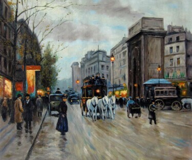 Painting titled "Paris 901D" by Lermay Chang, Original Artwork, Oil