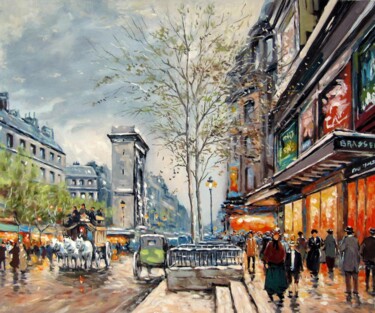Painting titled "Paris 907D" by Lermay Chang, Original Artwork, Oil