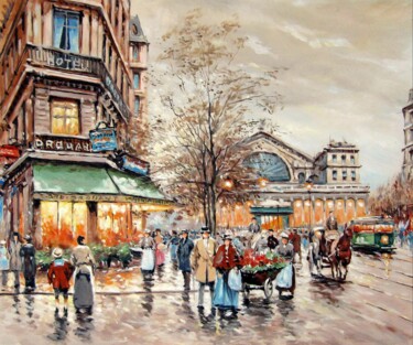 Painting titled "Paris 908D" by Lermay Chang, Original Artwork, Oil