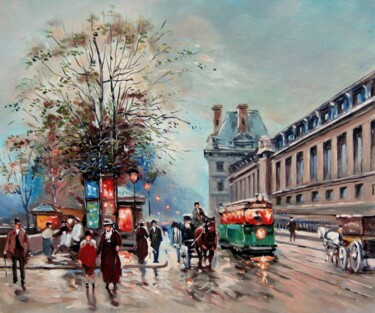 Malerei mit dem Titel "Paris 910D" von Lermay Chang, Original-Kunstwerk, Öl