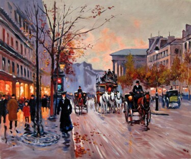 Peinture intitulée "Paris 923D" par Lermay Chang, Œuvre d'art originale, Huile