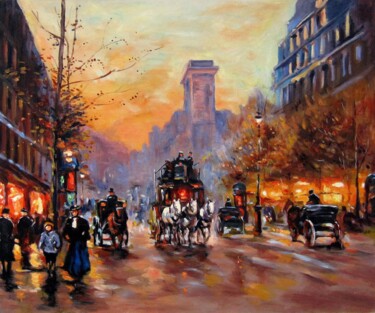 Картина под названием "Paris 926D" - Lermay Chang, Подлинное произведение искусства, Масло