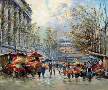 Malerei mit dem Titel "Paris 931D" von Lermay Chang, Original-Kunstwerk, Öl