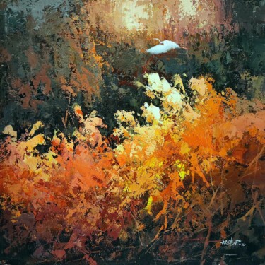 Pittura intitolato "Landscape 13D" da Lermay Chang, Opera d'arte originale, Olio Montato su Telaio per barella in legno