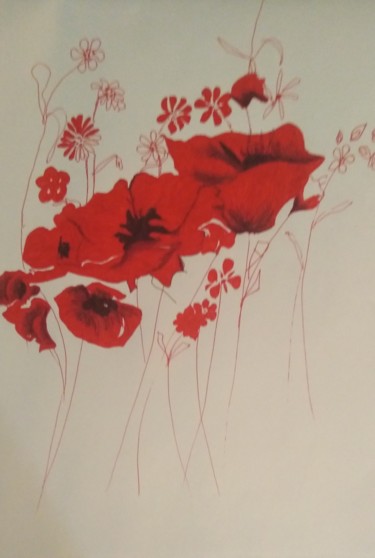 「Маки, мак цветок Ве…」というタイトルの絵画 Nairaによって, オリジナルのアートワーク