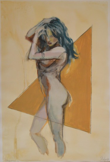 Malarstwo zatytułowany „Danse Rituel I” autorstwa Jean-Michel Leroux, Oryginalna praca, Akryl