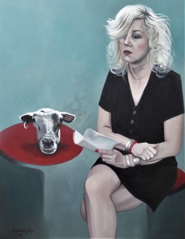 Peinture intitulée "Dessine moi un mout…" par Hélène Lazowinsky, Œuvre d'art originale, Huile