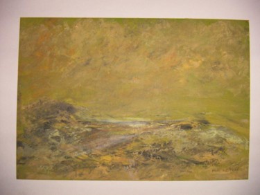 Peinture intitulée "désert" par Marc Lerude, Œuvre d'art originale