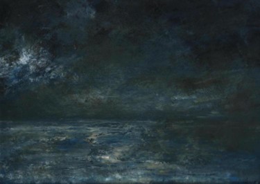 Peinture intitulée "crépuscule" par Marc Lerude, Œuvre d'art originale
