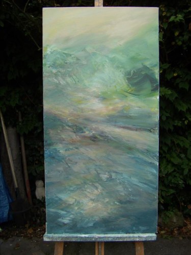 Peinture intitulée "tramontane" par Marc Lerude, Œuvre d'art originale