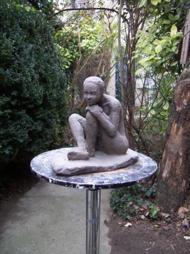 Sculpture intitulée "AFRICAINE" par Marc Lerude, Œuvre d'art originale