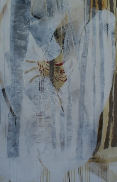 Peinture intitulée ""A travers bois"" par Kim.B, Œuvre d'art originale