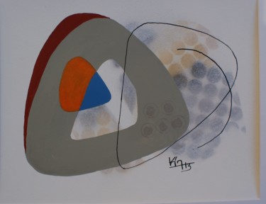 Painting titled "dessin abstrait" by Kim.B, Original Artwork