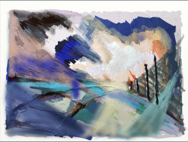 Arts numériques intitulée "paysage-fevrier-201…" par Andrée, Œuvre d'art originale