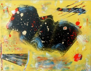Peinture intitulée "Ondulations" par Joel Jambou, Œuvre d'art originale, Huile