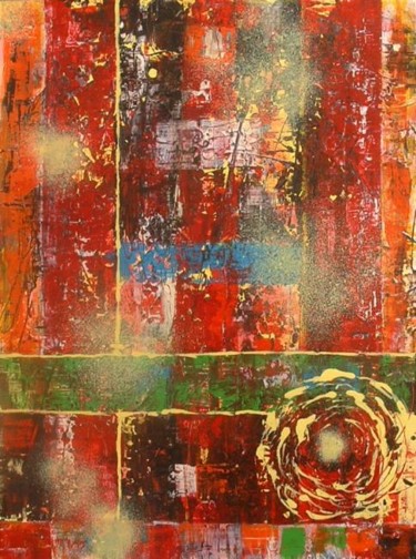 Painting titled "Tornade" by Joel Jambou, Original Artwork, Oil