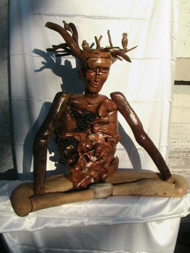 Sculpture titled "homme des bois" by Didier Sorgues, Original Artwork