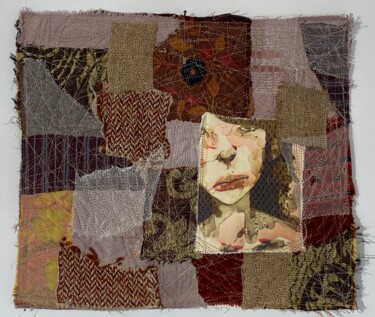 Textile Art titled "Ivresse II" by Les Cousardes, Original Artwork, Fabric Mounted on Other rigid panel