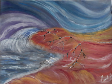 Peinture intitulée "Paysage 062020" par Muriel Benech (Muriel'B), Œuvre d'art originale, Pastel