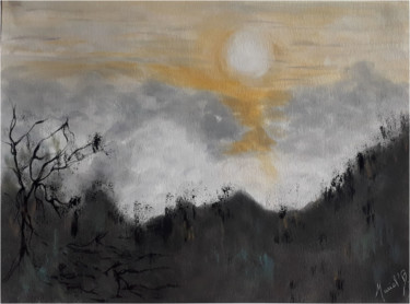 Peinture intitulée "Paysage 052020" par Muriel Benech (Muriel'B), Œuvre d'art originale, Pastel