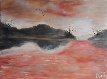 Peinture intitulée "Paysage 122020" par Muriel Benech (Muriel'B), Œuvre d'art originale, Pastel