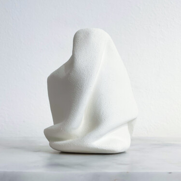 Скульптура под названием "Wabi-Vase 9" - Lesia Danilina, Подлинное произведение искусства, Глина