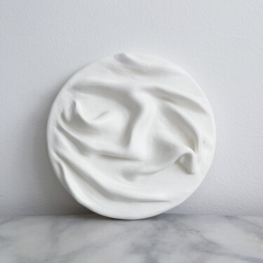 Skulptur mit dem Titel "Essentialism 11" von Lesia Danilina, Original-Kunstwerk, Ton Auf Keilrahmen aus Holz montiert