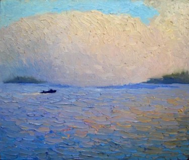 Картина под названием "Облако на воде 2" - Олеся Хлевная, Подлинное произведение искусства