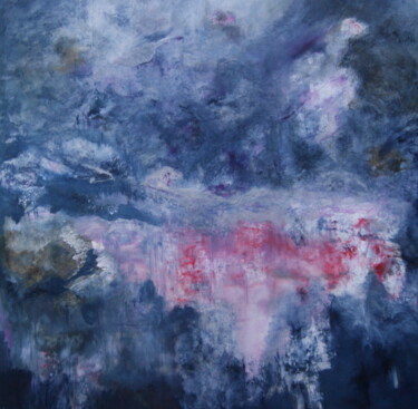 Schilderij getiteld "The Great Storm" door Lesley Blackburn, Origineel Kunstwerk, Olie