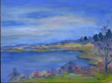 Painting titled "Griswold Point View" by Lesley Braren, Original Artwork