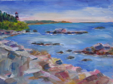 Painting titled "Quoddy Light" by Lesley Braren, Original Artwork