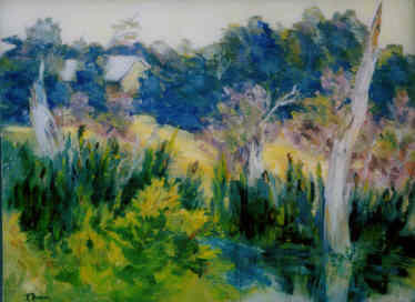 Painting titled "Bafflin View" by Lesley Braren, Original Artwork, Oil