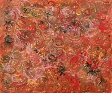 Painting titled "Swirls" by Leslie Argentin, Original Artwork, Acrylic
