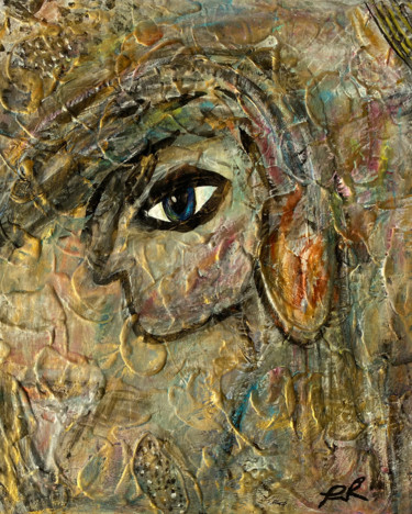 Картина под названием "Power" - Leslie Rodriguez, Подлинное произведение искусства, Акрил Установлен на Деревянная рама для…