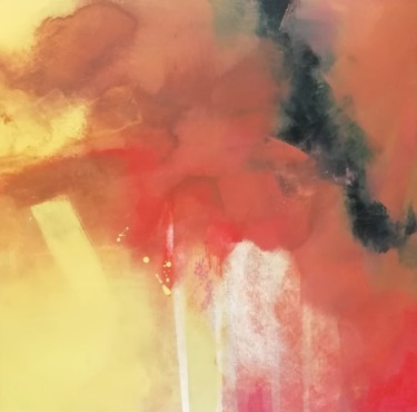 Peinture intitulée "Incendie" par Gaspard Clair, Œuvre d'art originale, Acrylique