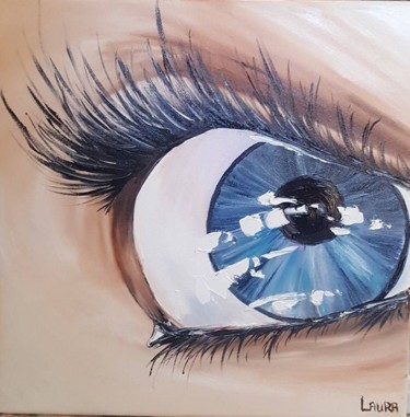 Peinture intitulée "Expressions n° 1, 2…" par Les Peintures De Laura, Œuvre d'art originale, Huile
